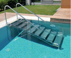 Hidroterapi Eğilimli Paslanmaz + Polyester Basamak Aısı 304