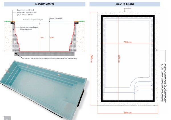 Fiberglass Havuz Paket Seçenekleri