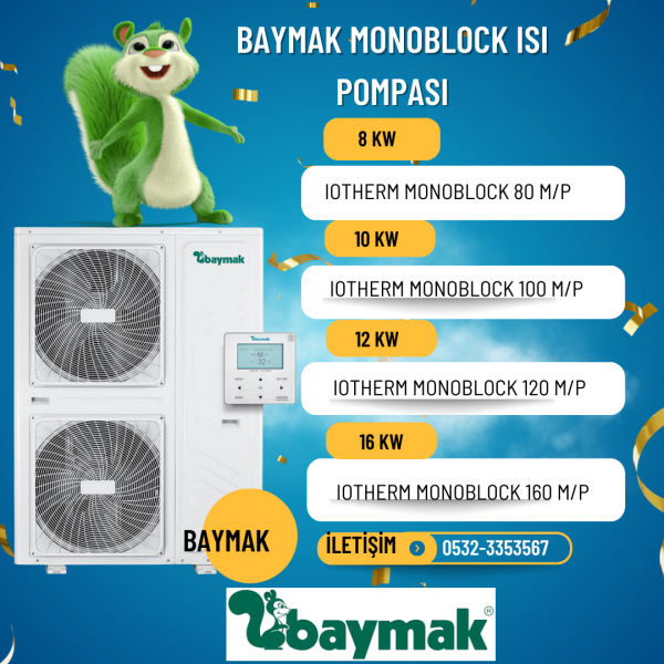 Baymak Iotherm   Isı Pompası Monoblok Inverter    A+++