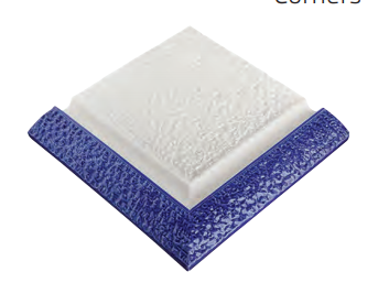 25X25 cm Taş Desen Dış Köşe Tutamak