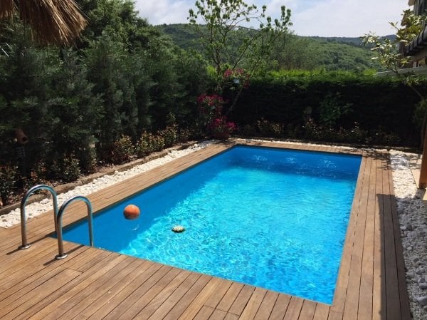 Prefabrik Dörtköşe Havuz Yapımı  6X12