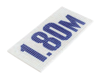 12,5X25X0,9 cm Kaymaz Üzeri Rakam