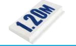12X25 cm PÖTİKARE PROFİLLİ KAYMAZ ÜZERİ RAKAM
