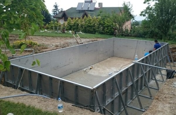 Prefabrik Havuz Yapımı Dörtköşe  5X10