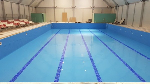 Prefabrik Dörtköşe Havuz  8X16 Mavi