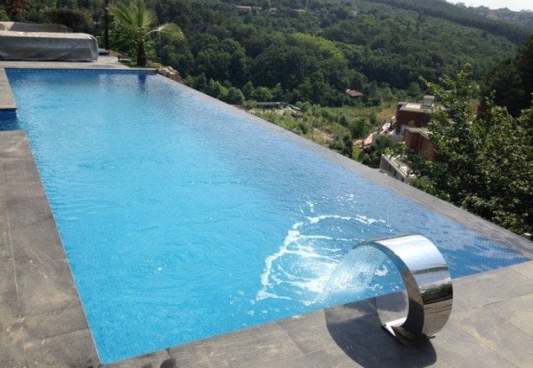 Prefabrik Dörtköşe Havuz  10X20 Mavi