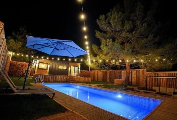 PREFABRİK DÖRTKÖŞE HAVUZ 10X20 MAVİ