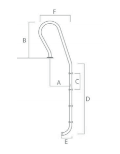 Aısı 316 Paslanmaz Flanşlı Mixto Merdivenler